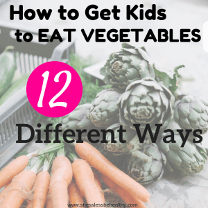 brussel sprouts and carrots, to help kids eat veggies or vegetables