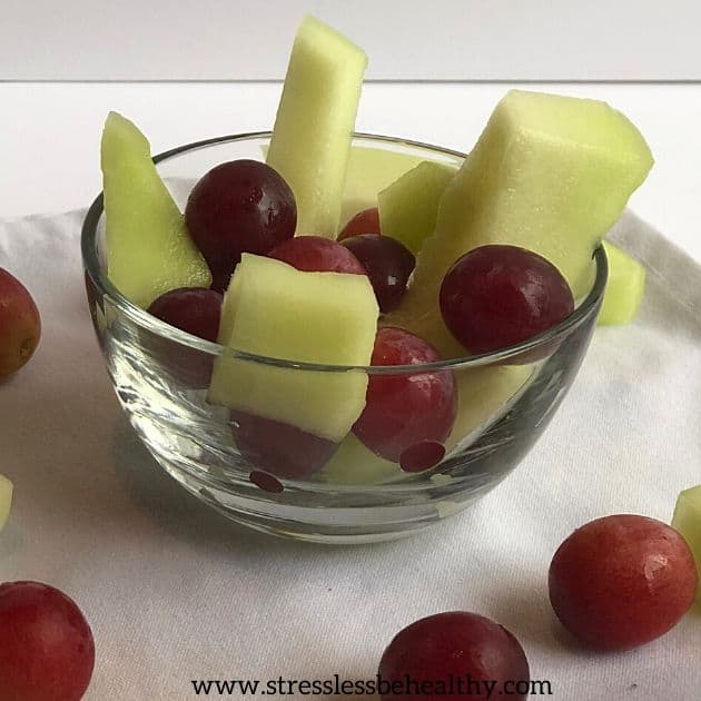 fruit salad honeydew grapes