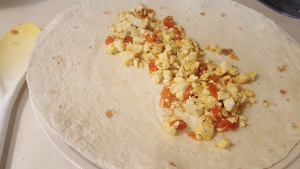 tofu scramble wrap