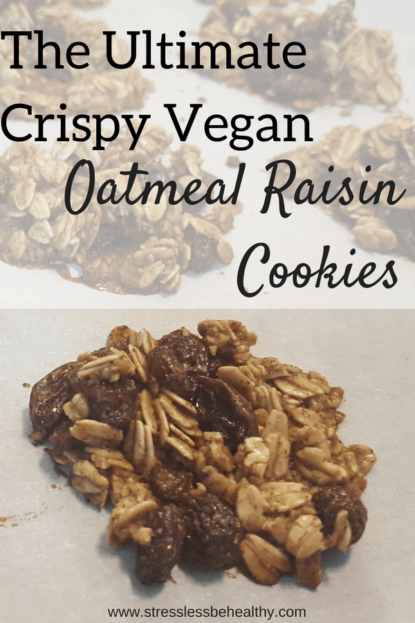 Vegan Oatmeal Raisin Cookies