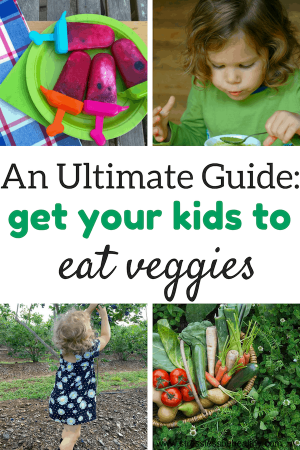 Ever wonder how to get kids to eat vegetables? It can be tough sometimes. Learn the advice from 25+ moms on how to get your child to eat their vegetables! #pickyeaters #healthyhabits #healthtips #children #toddlers #moms #momlife #veggies #vegetables #stresslessbehealthy
