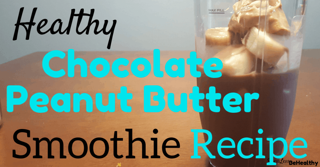 Super easy healthy chocolate peanut butter smoothie recipe! Your kids will love this and so will you; it has plenty of protein, it's vegan, great for breakfast, and tastes like milkshakes!