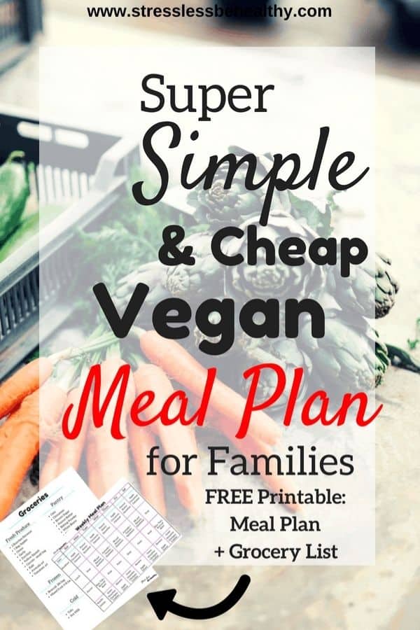My Super Simple And Cheap Vegan Meal Plan And Grocery List