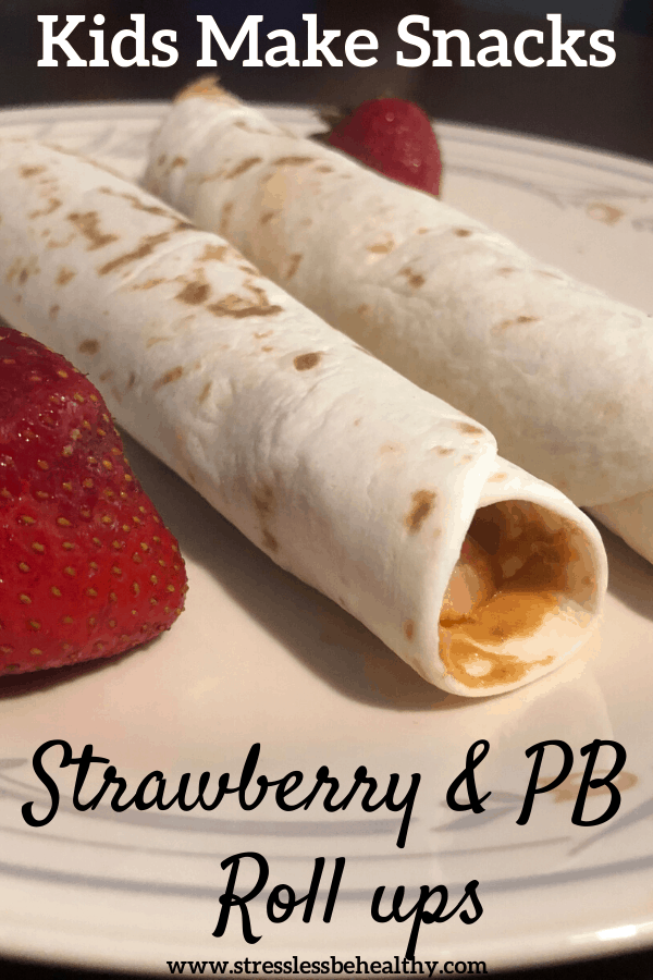Strawberry And Peanut Butter Roll Ups
