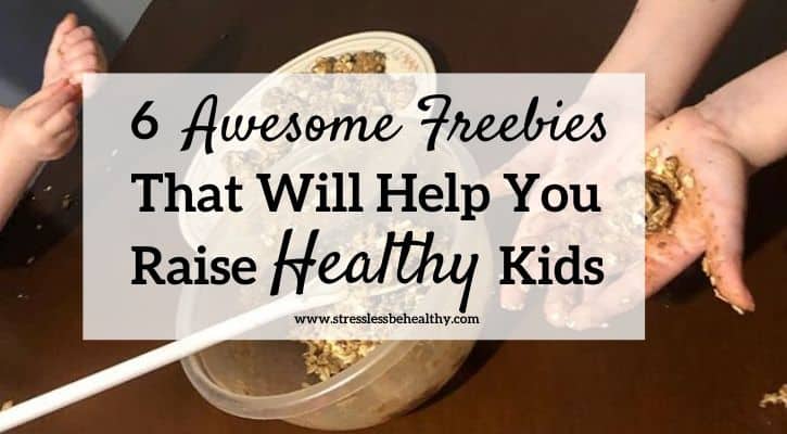 raise healthy kids freebies, kids making energy bites by themselves