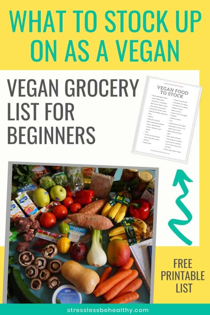 Vegan Grocery List for Beginners (Vegan Foods to Stock up on)