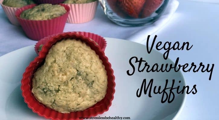 Healthy Vegan Strawberry Muffins