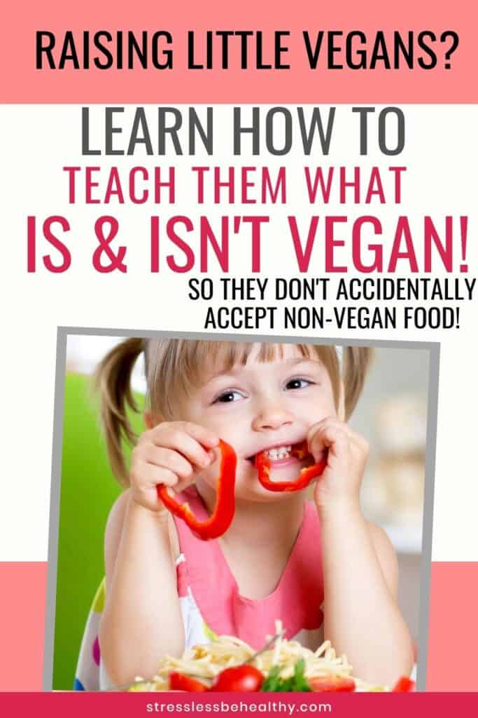 teach young kids what's vegan