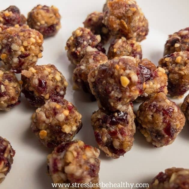 cranberry energy bites