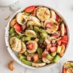 Fruity moods in a white bowl.