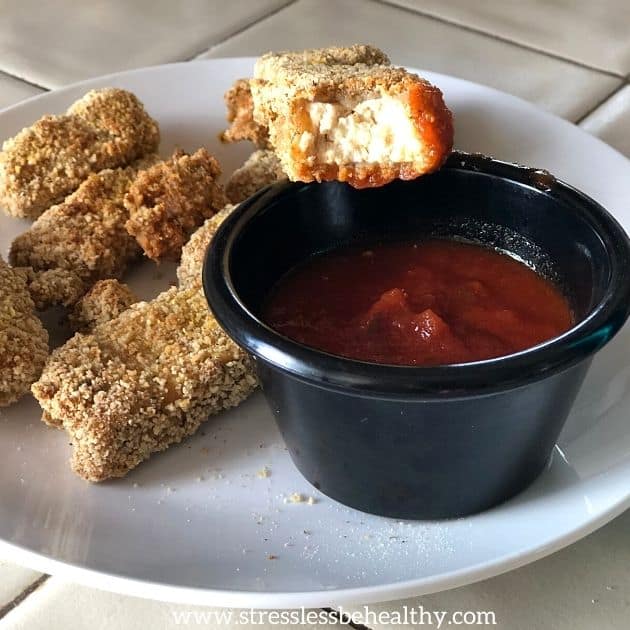 Vegan Mozzarella Sticks Recipe - tofu nuggets