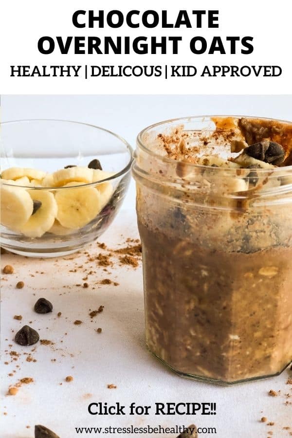 Chocolate Peanut Butter Overnight Oats [Easy Vegan Breakfast for Kids]