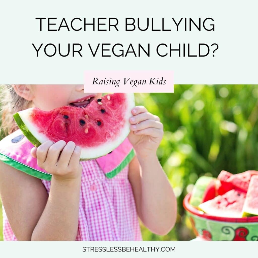 teacher bullying vegan child