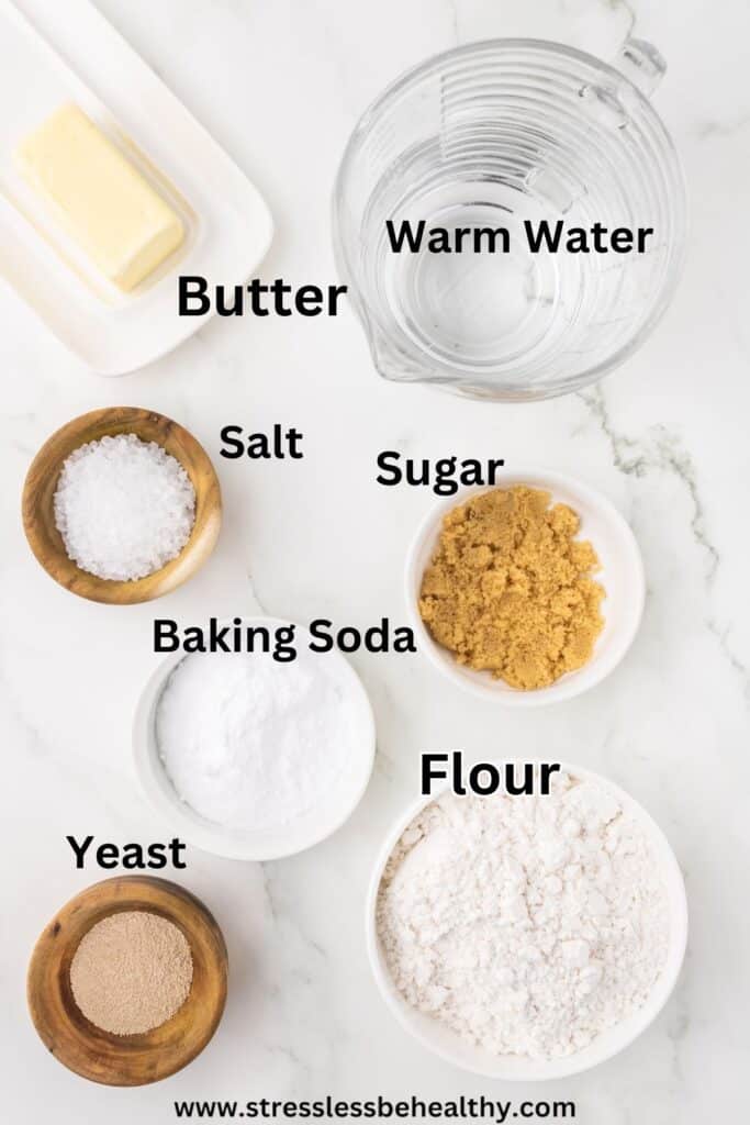 Vegan Soft Pretzels ingredients.